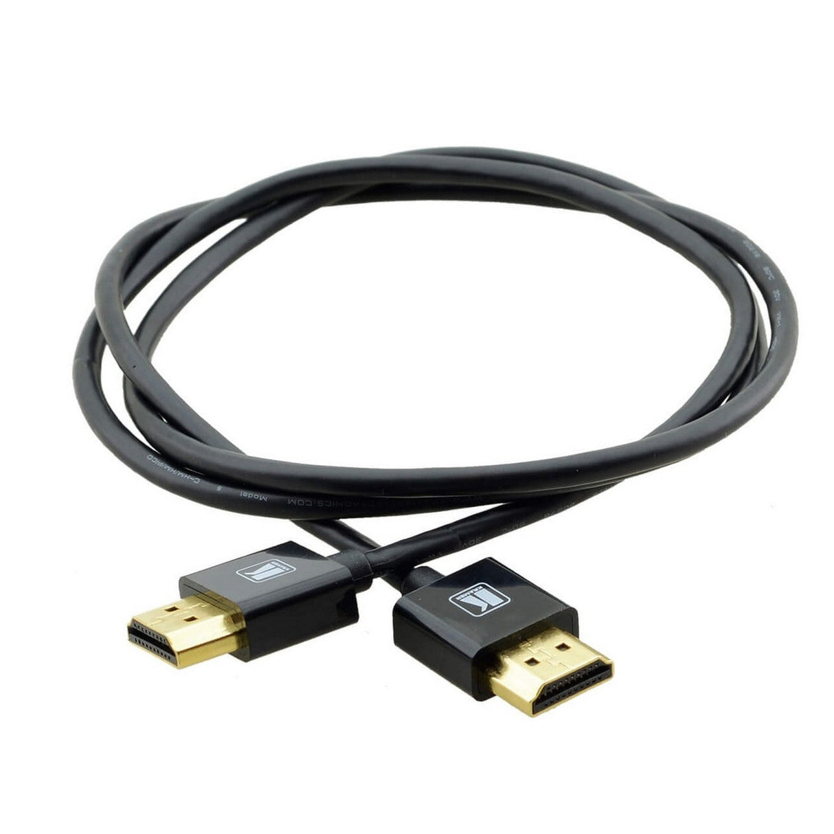 Kramer C-HM/HM/PICO/BK-2 2 Foot Ultra Slim High Speed HDMI Cable Black