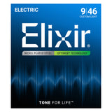 Elixir 19027 Nickel-Plated Steel OPTIWEB Electric Guitar Strings - Custom Light (9-46)