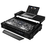 Odyssey Flight Case in Black with 1U Rack Space and Glide Platform for Rane