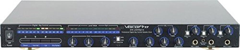 VocoPro DA-2200 PRO Professional Digital Key Control Digital Echo Mixer