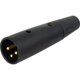 Switchcraft A3MBAU 3-Pin XLR Male Cable End Black Shell Gold Pins