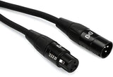 Hosa HMIC-015 Pro Series REAN XLR 3-Pin Female to XLR 3-Pin Male Cable, 15-Feet