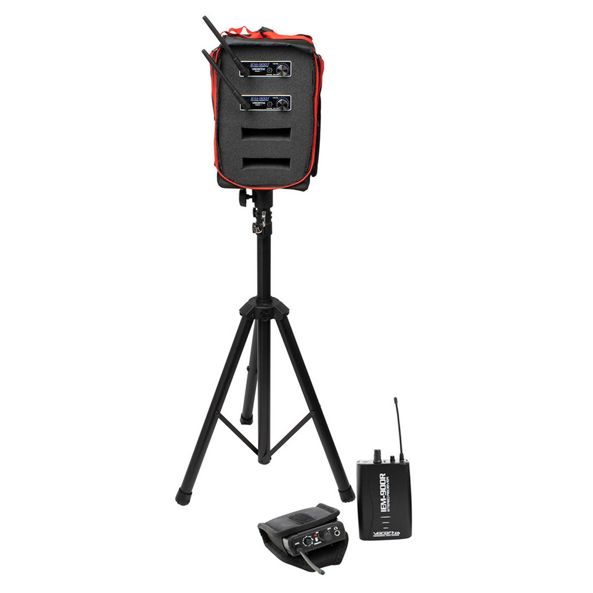 VocoPro IEM-900-BAND-2 Long Range Pro Stereo Wireless In-Ear Monitor System, 902-928 MHz