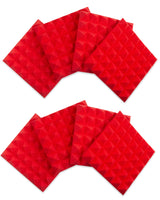 Gator GFW-ACPNL1212PRED-8PK 8 Pack of Red Acoustic Pyramid Panel, 12 x 12 Inches