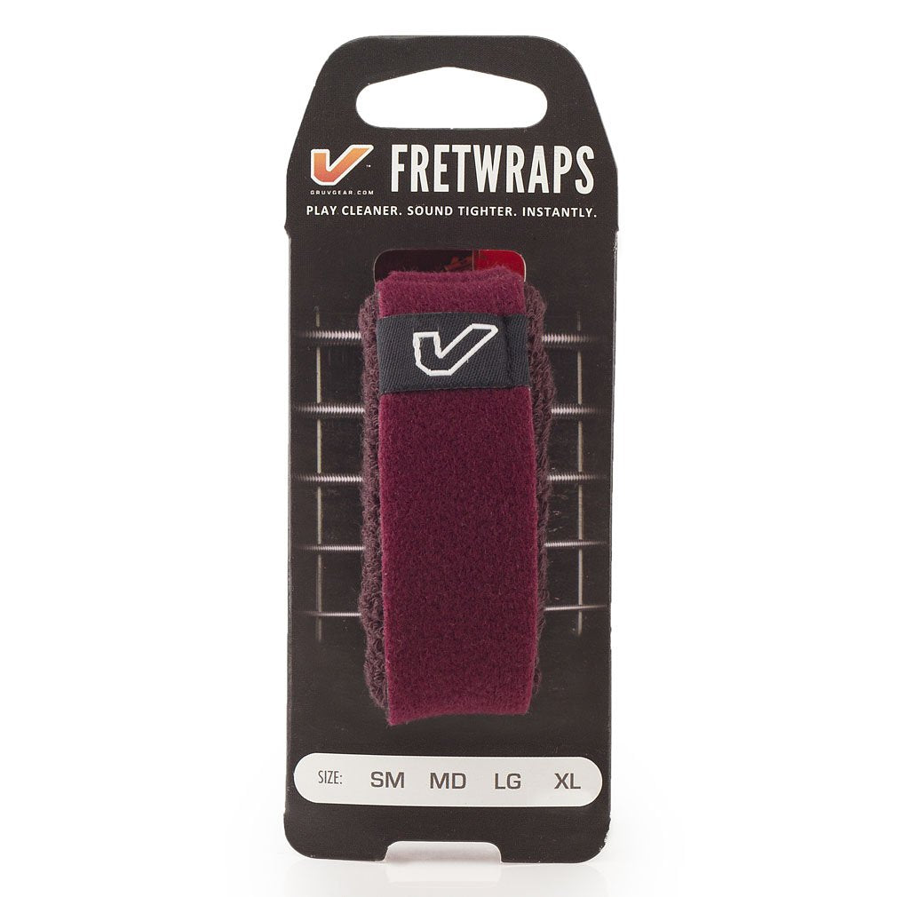 Gruv Gear FretWraps String Muter, HD Wine, 1-Pack, Burgundy, Large