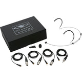 Galaxy Audio HSM8-UBK-4MIXED Unidirectional Dual Ear Headset Microphone with Audio-Technica Galaxy Audio/AKG Sennheiser