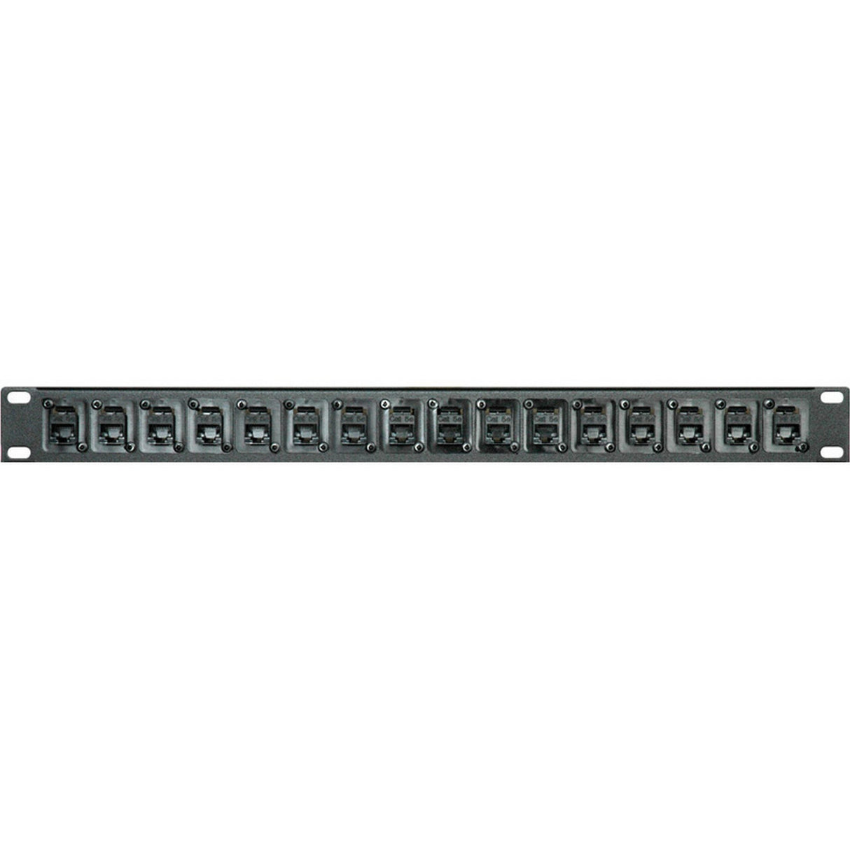 My Custom Shop 16X45 1RU 16-Point RJ45 Cat5 Feed Thru Patch Panel