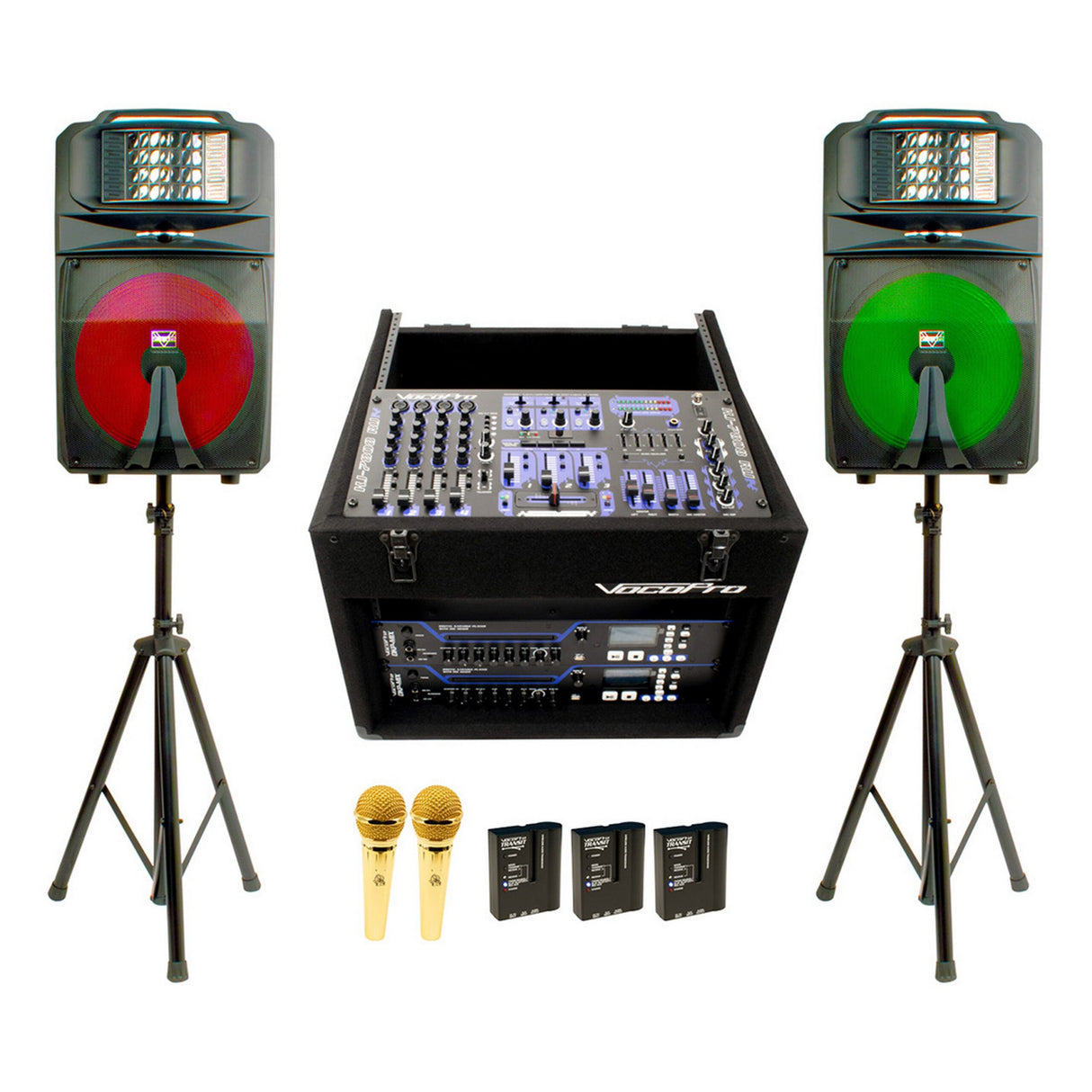 VocoPro CLUB-THUNDER-2000 DJ/Karaoke Club System, 2000-Watt