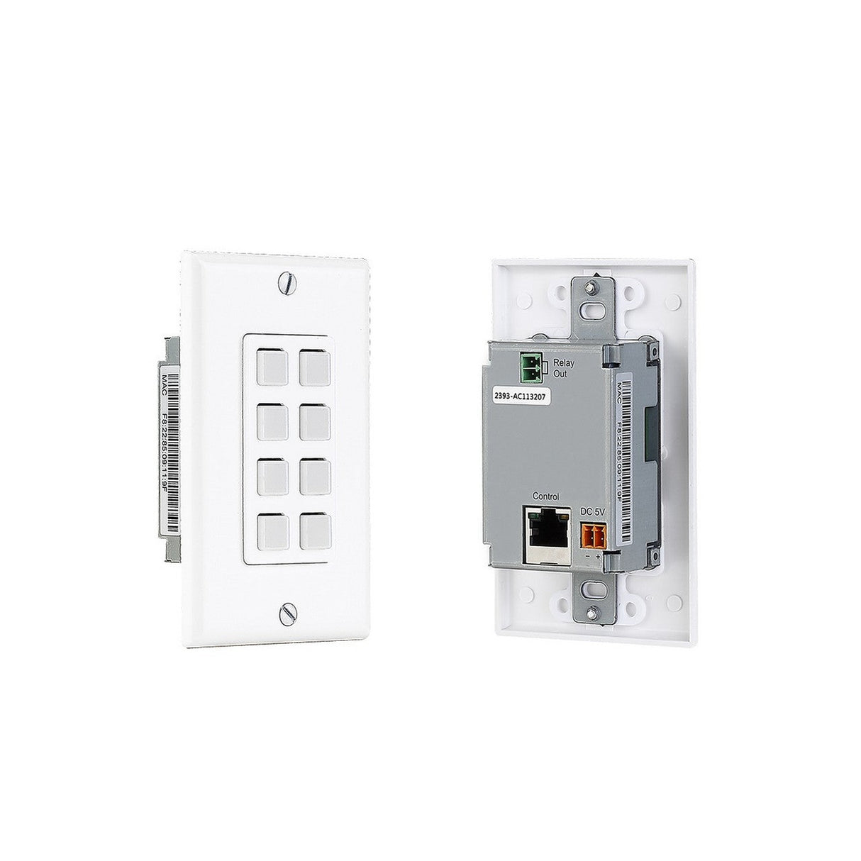 KanexPro WP-IPKEYPAD8 8-button Control Based IP Keypad Wallplate