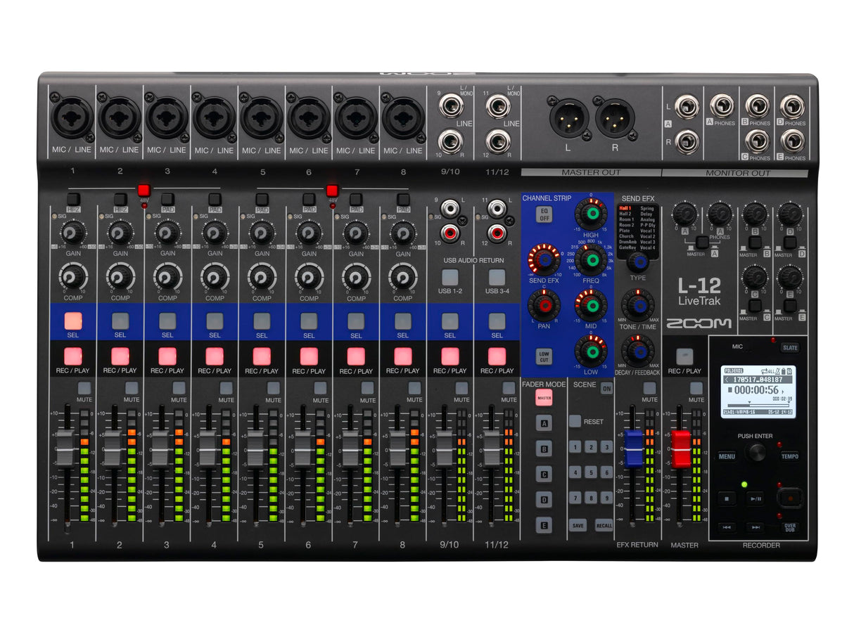 Zoom L-12 LiveTrak Live Mixer and Recorder