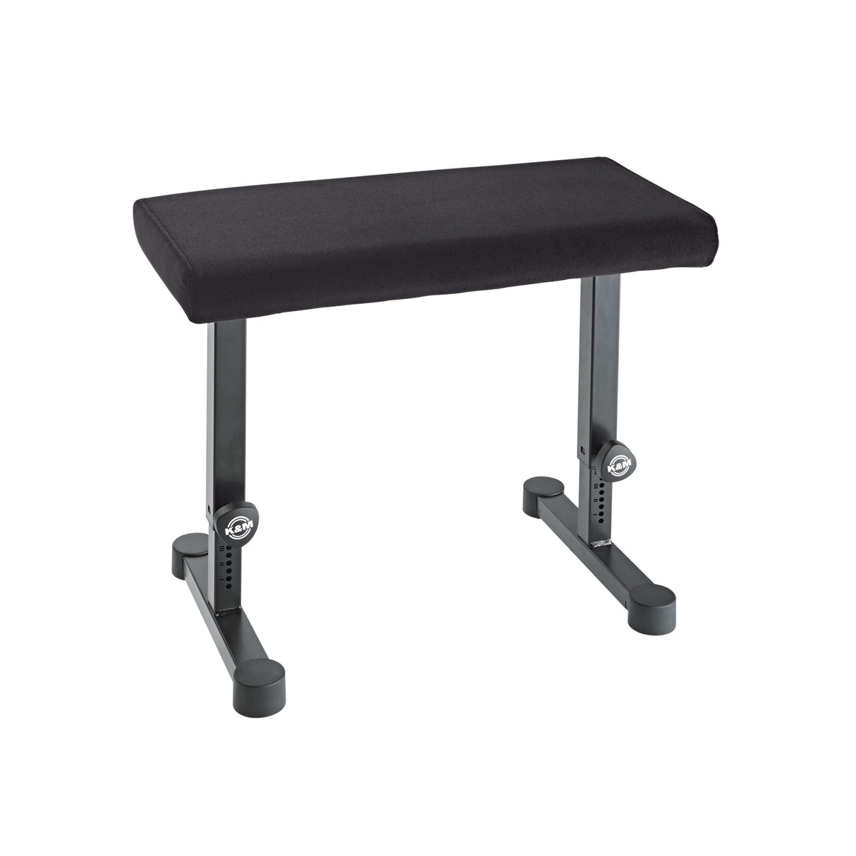 K&M 14086 Piano Bench, Fabric Black