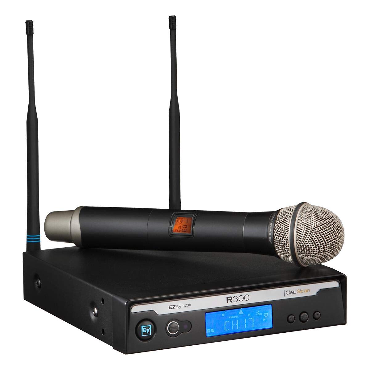 Electro-Voice R300-HD, Handheld Wireless System with PL22 Dynamic Microphone, C Band