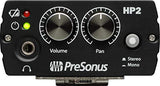 PreSonus HP2 Pan Control Knob 1/8 Inch Phone Output Battery Powered Stereo Mono Personal Belt Clip On Headphone Amplifier