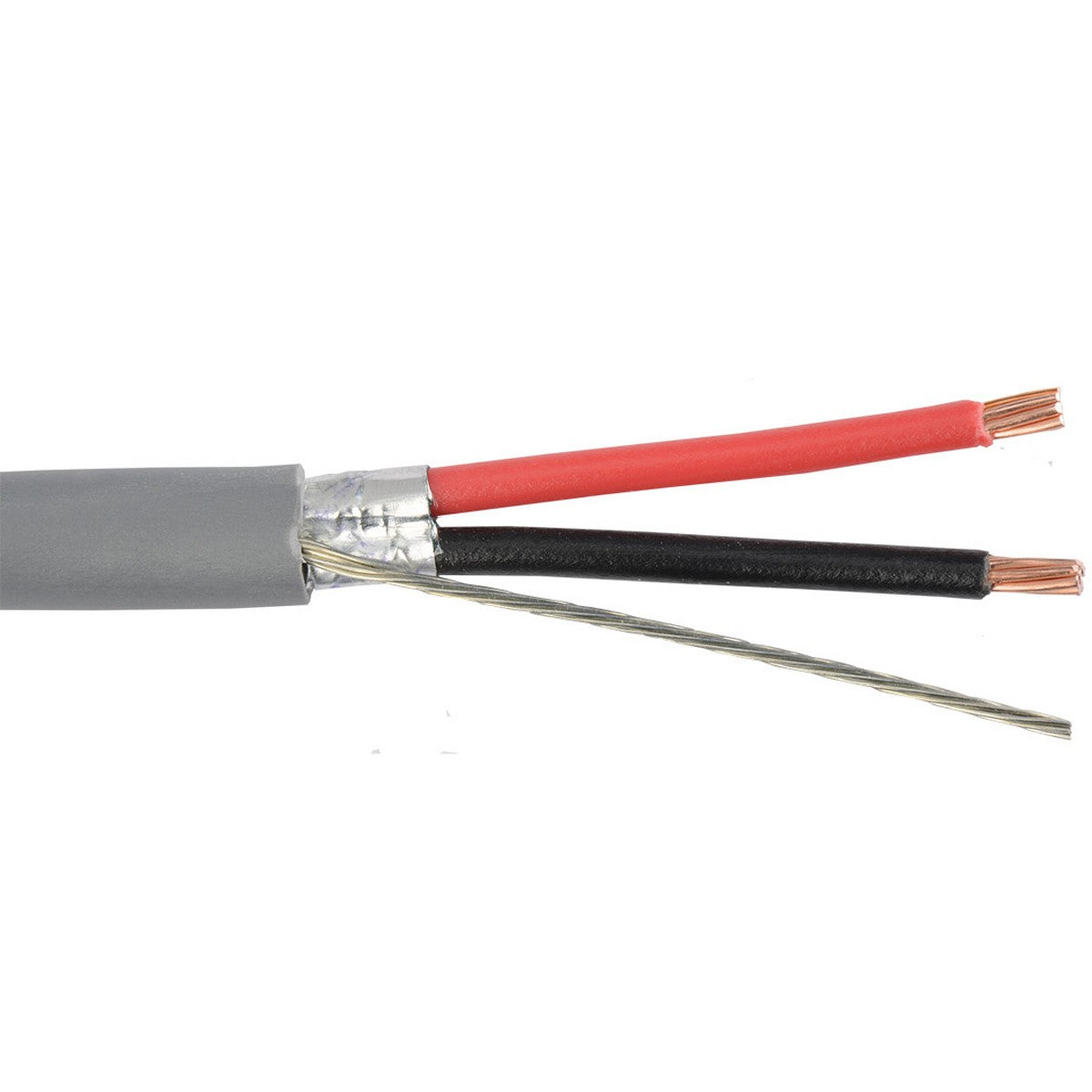 Liberty AV Commercial Grade General Purpose 18 AWG 2 Conductor Shielded Cable Gray