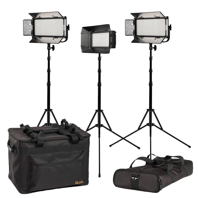 Ikan MB-2H1Q Mylo Medium Bi-Color 3-Point LED Light Kit