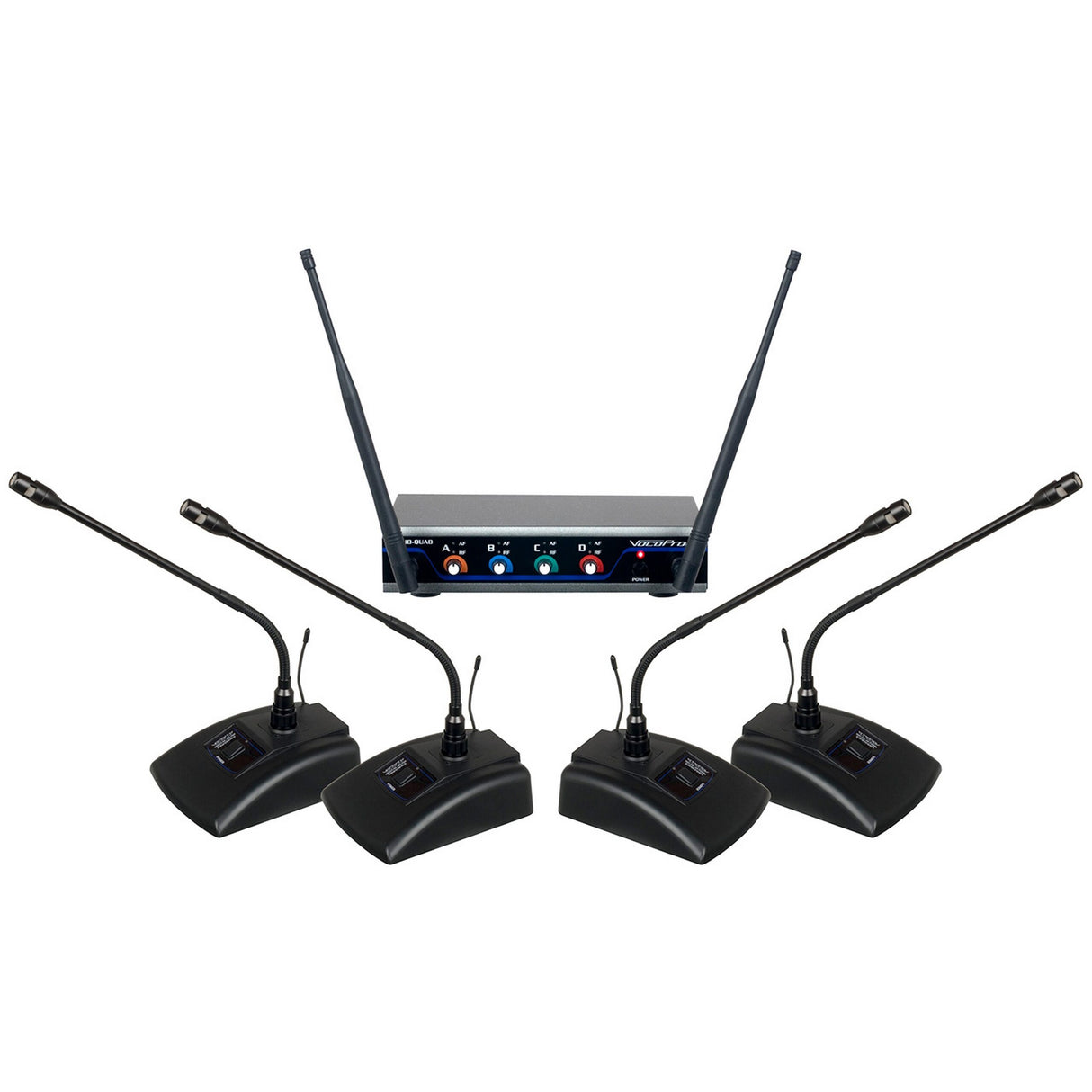 VocoPro Digital-Quad-C4-II 4-Channel UHF Digital Wireless Conference System