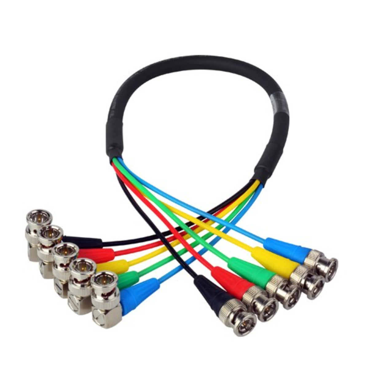 Laird CION-5SDI 5-Channel Right Angle 6G-2K 1080i HD-SDI Video Monitoring Output Cable for AJA CION Camera