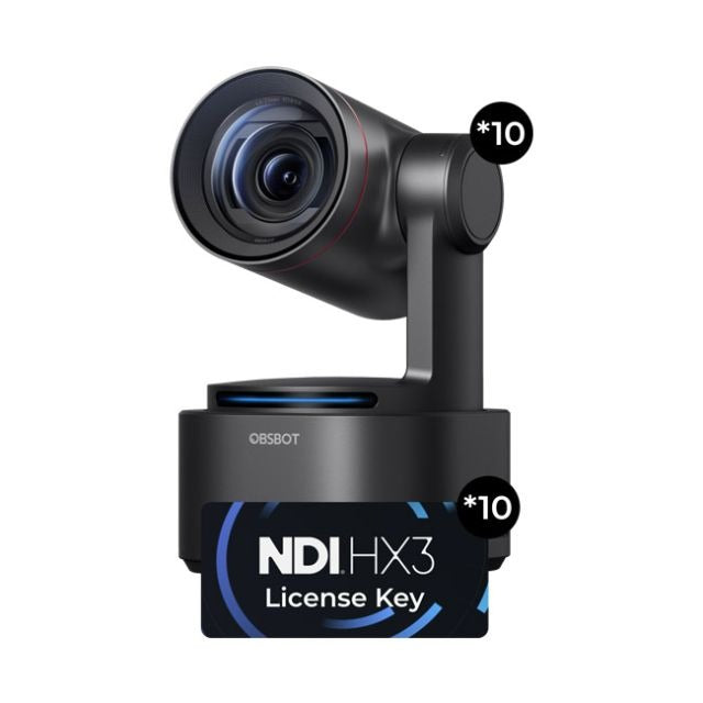 OBSBOT Tail 2 Studio Combo PTZR 4K Camera Kit (10) w/ NDI