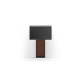 Salamander Design STR170/FH1/MW/BK Strut170 Single Mount Display Stand Medium Walnut Front Black Trim