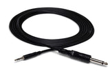 Hosa CMP-103 3ft Mono Interconnect Quarter Inch TS to 3.5mm TRS Cable