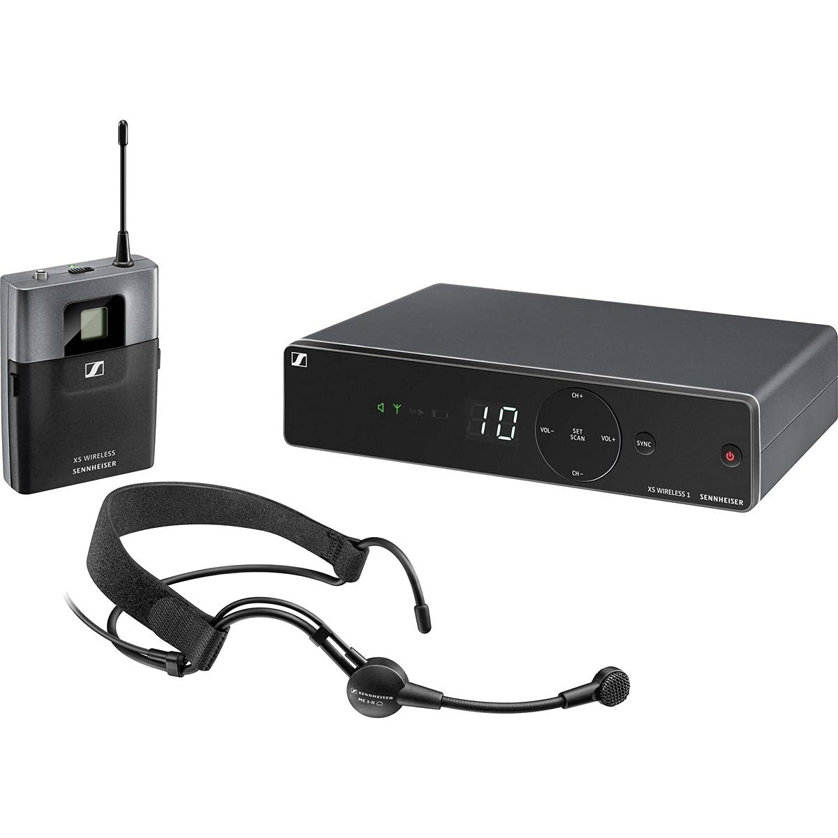 Sennheiser XSW 1-ME3-A Wireless Headset Microphone System, A