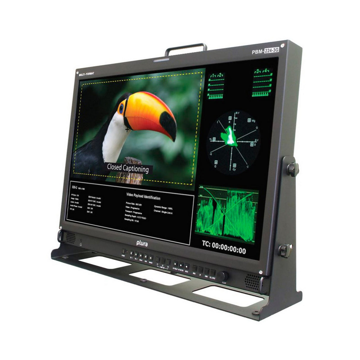 Plura PBM-224-3G - 24 Inch 3G Broadcast Monitor 1920 x 1200 Class A- 3Gb/s Ready