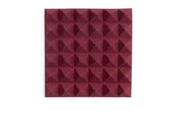 Gator GFW-ACPNL1212PBDY-8PK 8 Pack of Burgundy Acoustic Pyramid Panel, 12 x 12 Inches