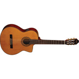 Washburn Classical C64SCE 6-String Nylon Acoustic Guitar with Cutaway - guitar
