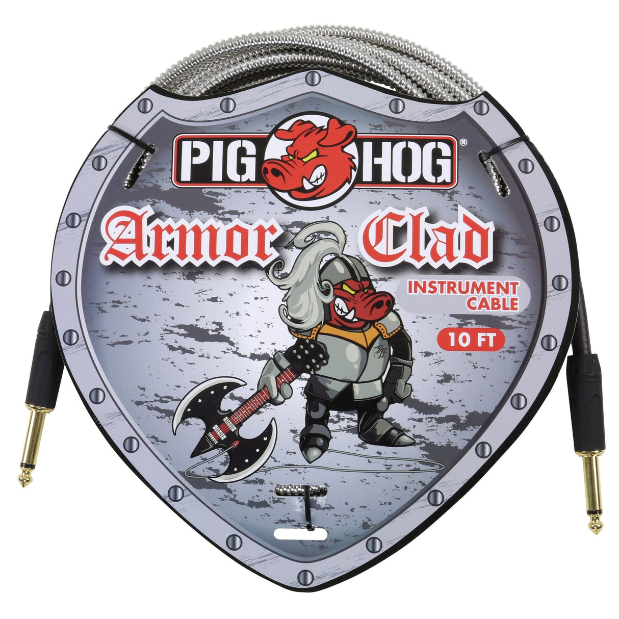 Pig Hog PHAC-10 Armor Clad Instrument Cable, 10ft