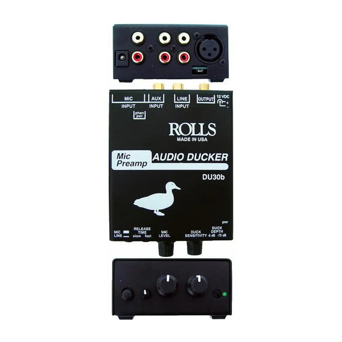 Rolls DU30b XLR Balanced Input RCA Unbalanced I/O Microphone Preamplifier Audio Ducker