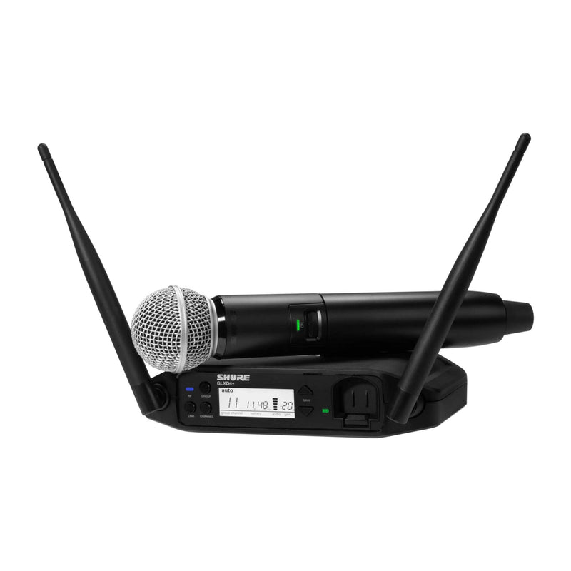 Shure GLXD24 + /SM58 Digital Wireless SM58 Handheld Microphone System Z3 2.4 5.8 GHz