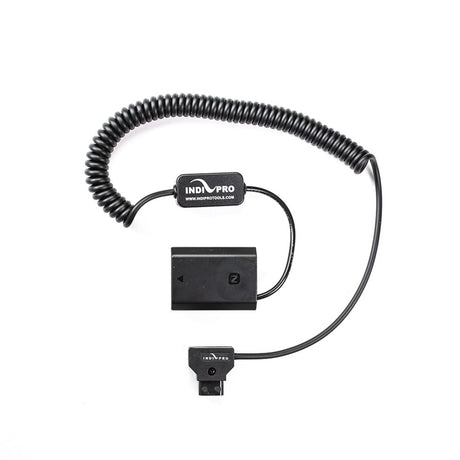 IndiPRO DTSA73 Coiled D-Tap to Sony a7 III NP-FZ100 Type Dummy Battery 24 and 36 Inch Cords