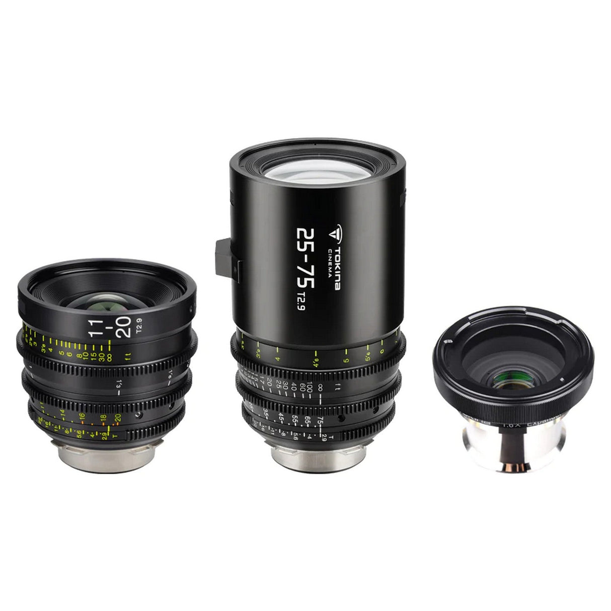 Tokina Cinema 11-20mm/25-75mm 2-Lens Kit PL Mount with 1.6x Expander PL to E