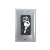 Lowell KL100-PA-DSB 100W One-Gang Decorator Wall Plate with Bypass Stainless Steel/Black