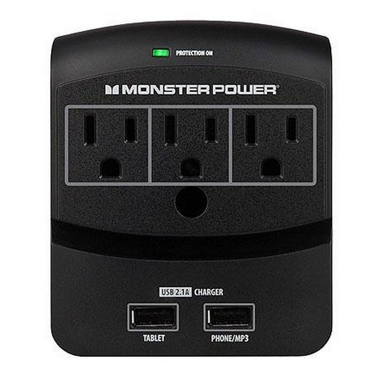 Monster MP EXP 350 USB EF 3 Power Outlet 2 USB Charing Port Wall Outlet