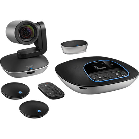 Logitech Group with Microphones | HD Video Conferencing System with 10x Zoom