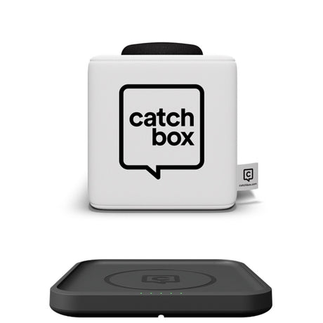 Catchbox Plus Throwable Microphone System with 1 Wireless Charger (2-Sides New Catchbox Logo)