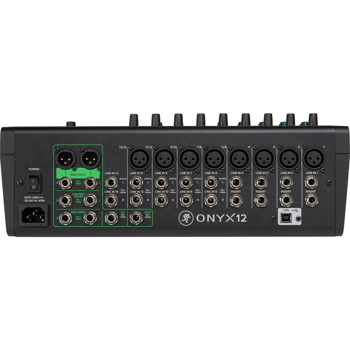 Mackie Onyx12 12-Channel Analog Mixer with Multi-Track USB