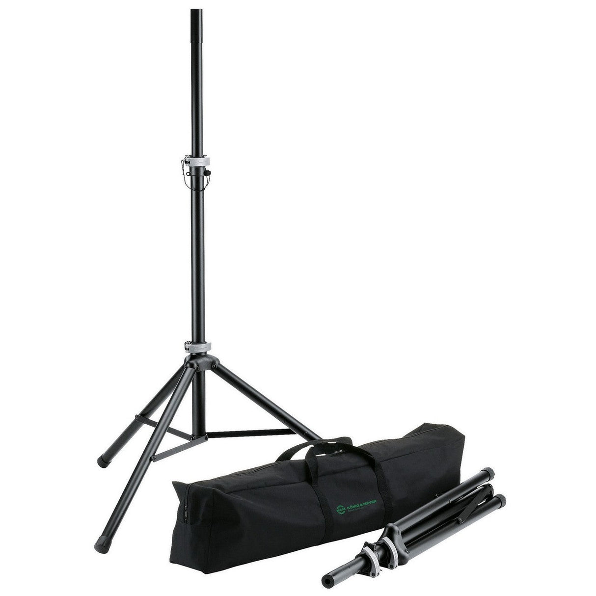 K&M 21459 2 x Speaker Stand Package Black