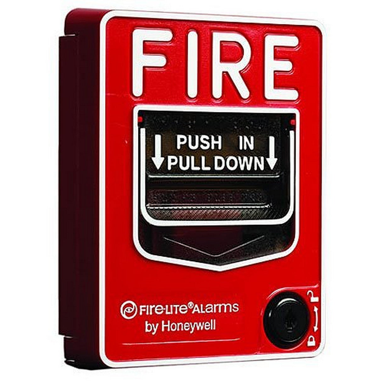 Fire-Lite BG-12L Dual-Action Fire Alarm Pull Station with SPST N/O Switch