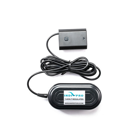 IndiPRO ACSA73 AC Power Supply with Sony a7 III NP-FZ100 Compatible Dummy Battery 8 Foot Cord