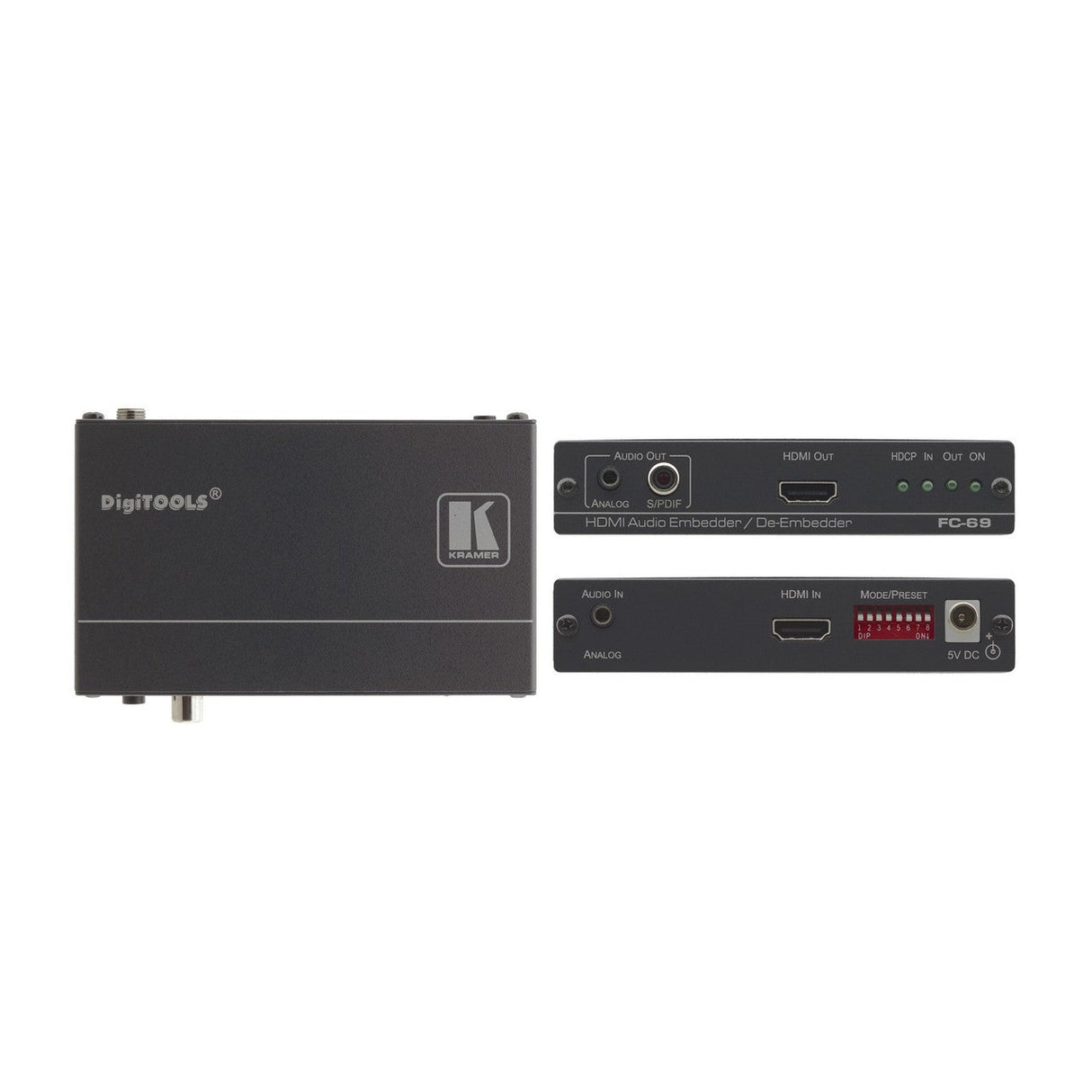 Kramer FC-69 4K UHD HDCP HDMI Audio Embedder De-Embedder