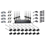 VocoPro BOOST-CONFERENCE-16 Long-Range Digital Wireless Microphone System 16 Set