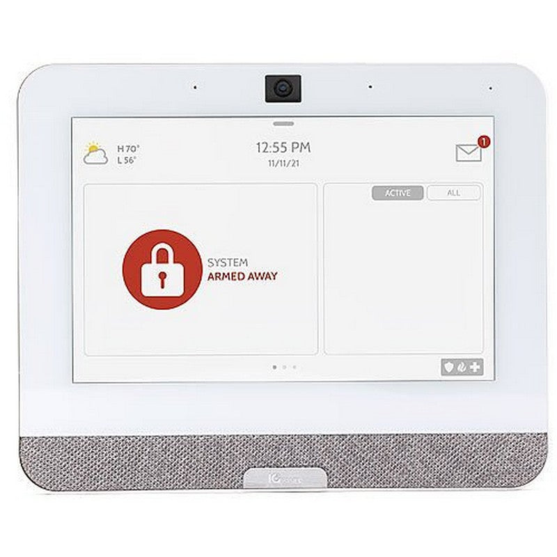 Qolsys IQP4002 Verizon IQ Panel 4 PowerG + 7-Inch All-In-One Touchscreen, 433MHz White