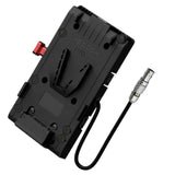 HEDBOX UNIX-1B4 V-Lock Mount Adapter Battery Power Plate with 4-Pin Push Pull FGK.1B.304 Male Connector