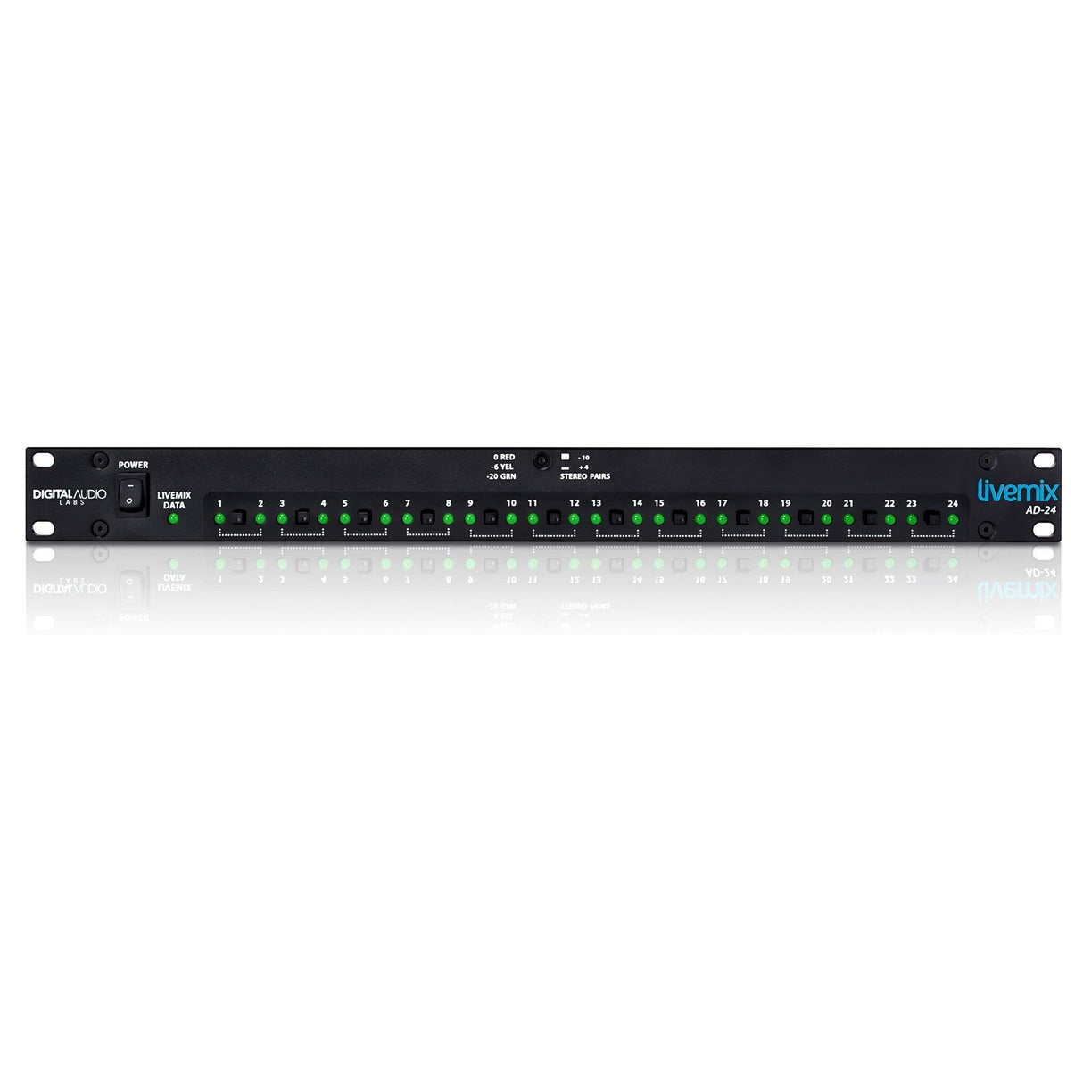 LiveMix AD-24 24-Channel Analog Input Rack Unit