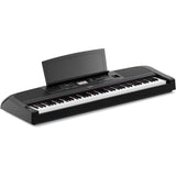 Yamaha P225BLB 88-Key Weighted Digital Piano Bundle with Stand, Bench