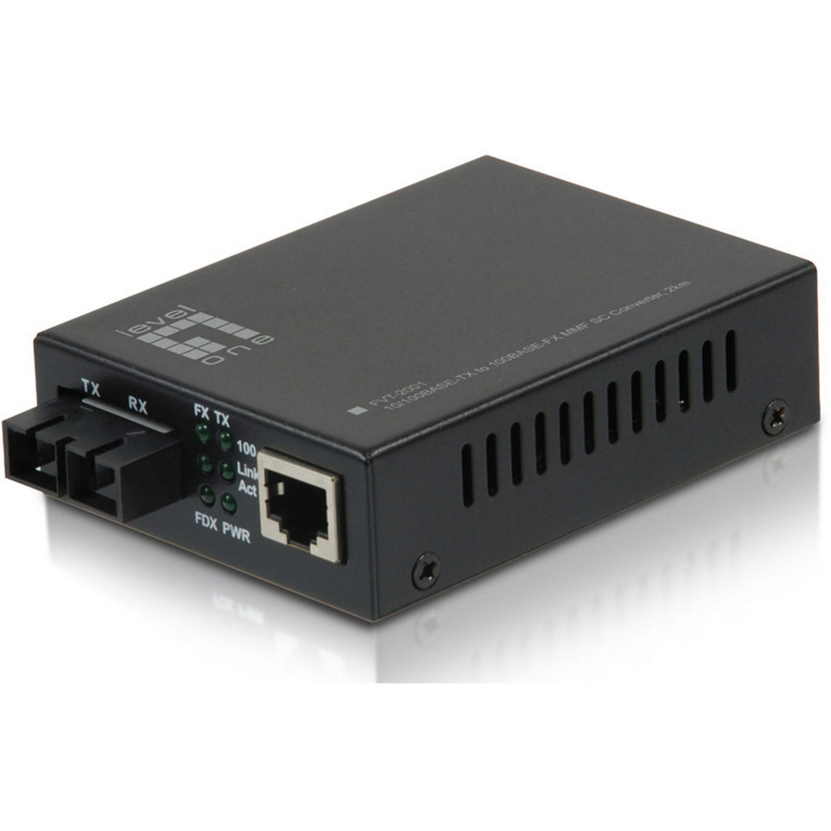 LevelOne FVT-2001 RJ45 to SC Fast Ethernet Media Converter