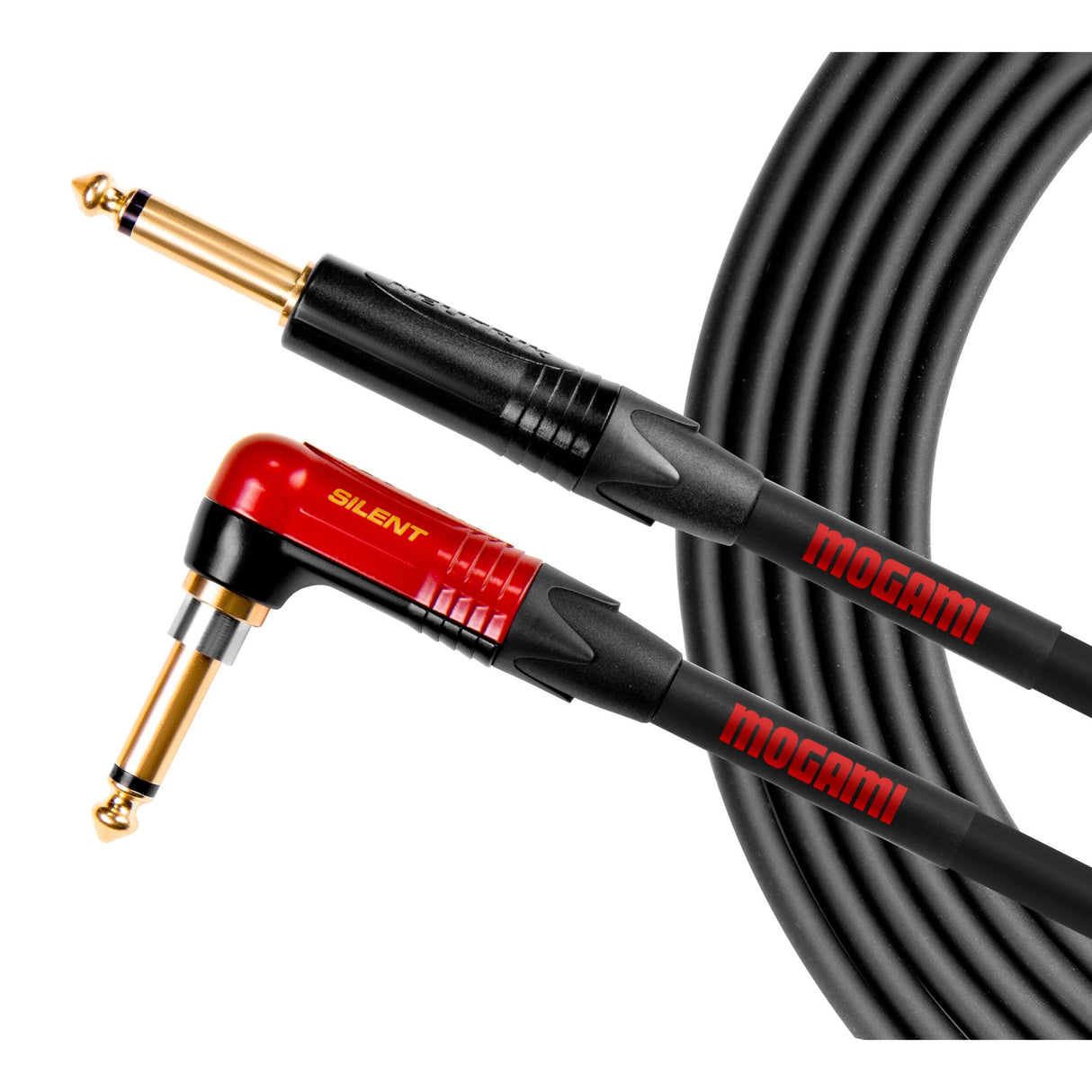 Mogami OD GTR 40 Silent R Right Angle Overdrive Guitar Cable 40-Foot