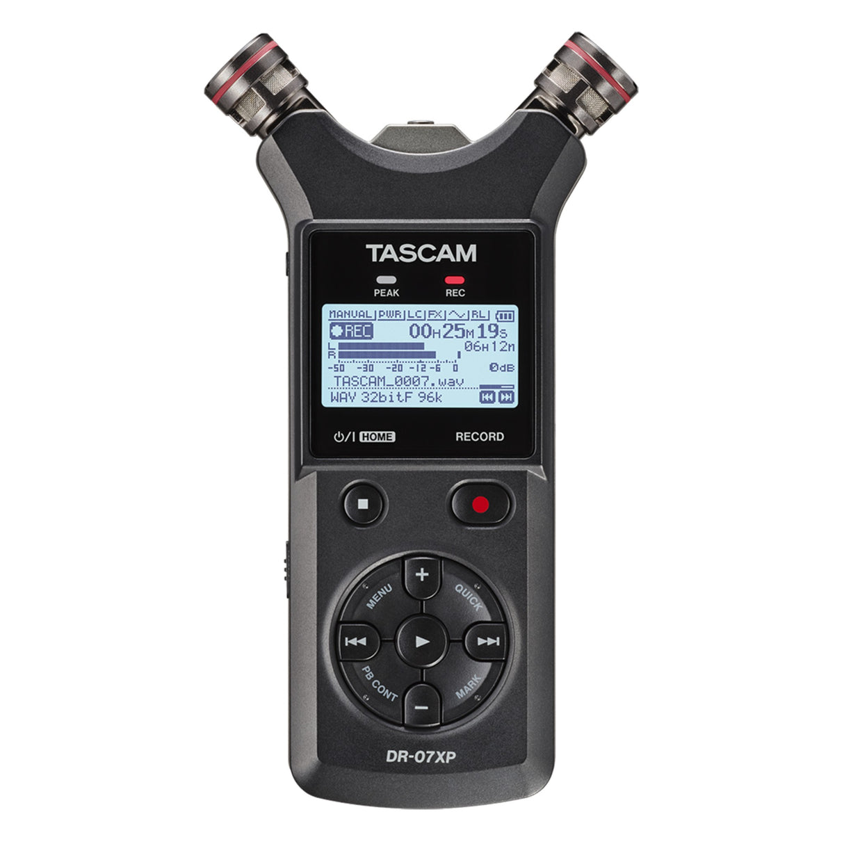 TASCAM DR-07XP 32-Bit Float Handheld Recorder with USB-C Interface